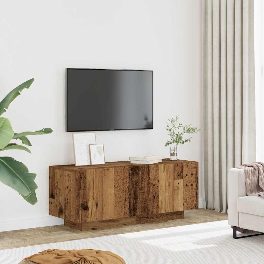 vidaXL Mueble de TV madera de ingeniería envejecida 100x35x40 cm