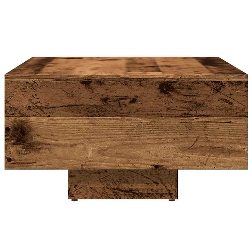 vidaXL Mesa de centro madera ingeniería madera envejecida 85x55x31 cm