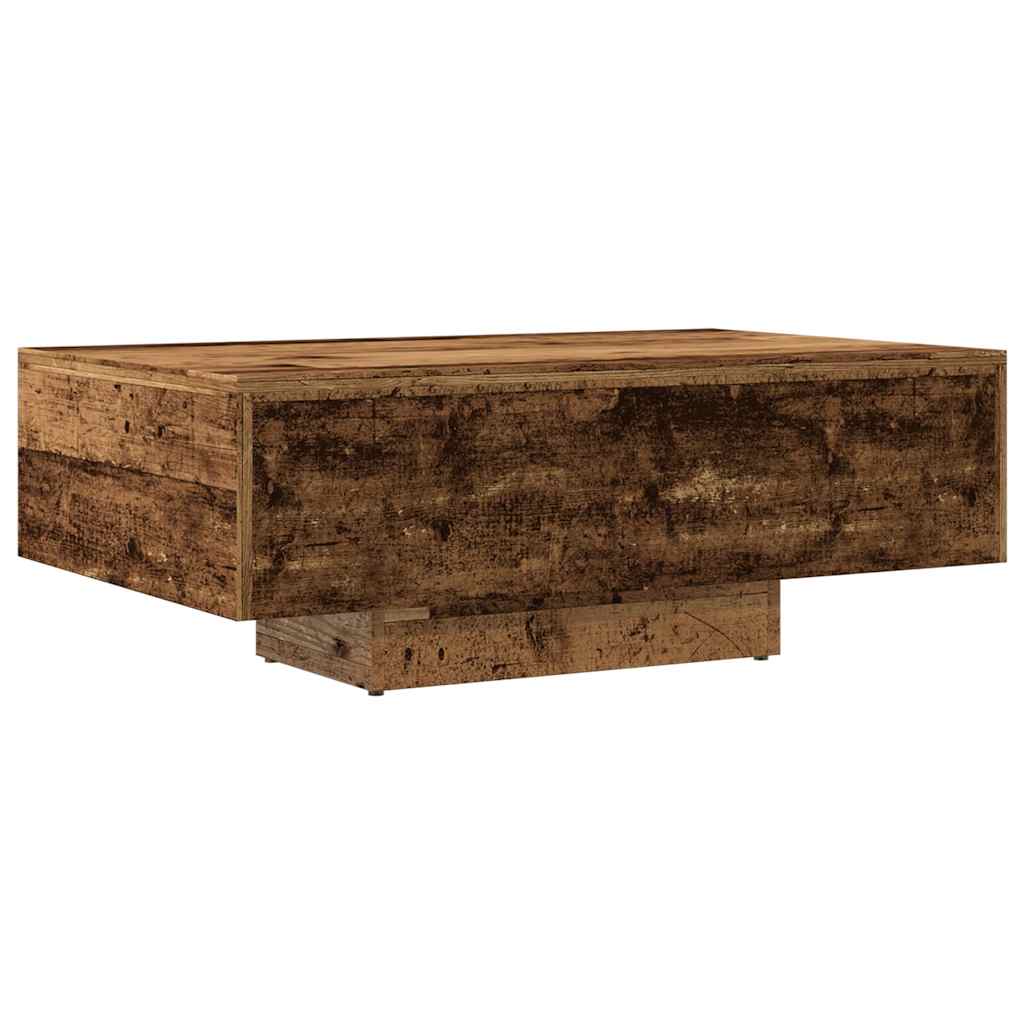 vidaXL Mesa de centro madera ingeniería madera envejecida 85x55x31 cm