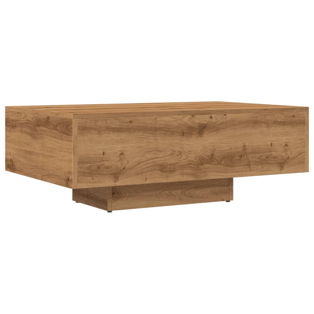 vidaXL Mesa de centro madera ingeniería roble artisan 85x55x31 cm