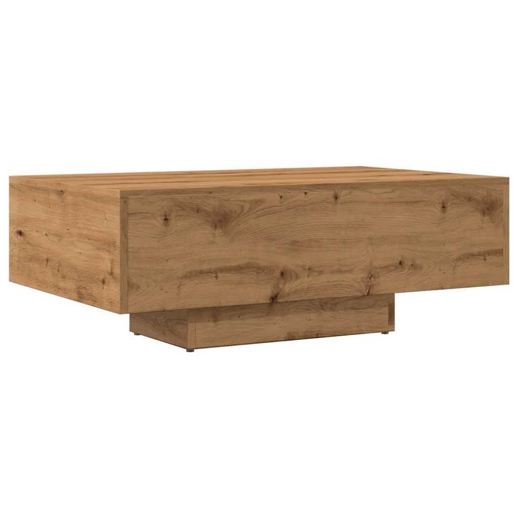 vidaXL Mesa de centro madera ingeniería roble artisan 85x55x31 cm