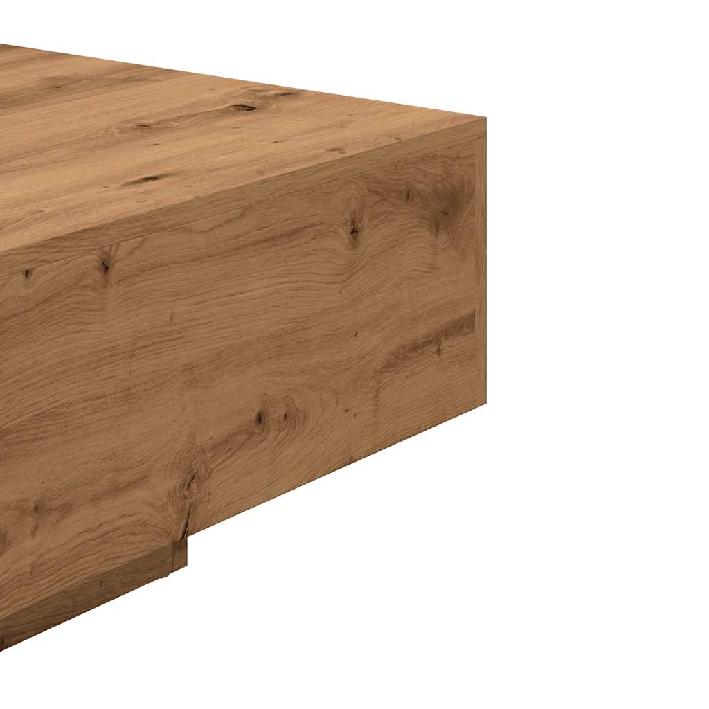 vidaXL Mesa de centro madera ingeniería roble artisan 85x55x31 cm