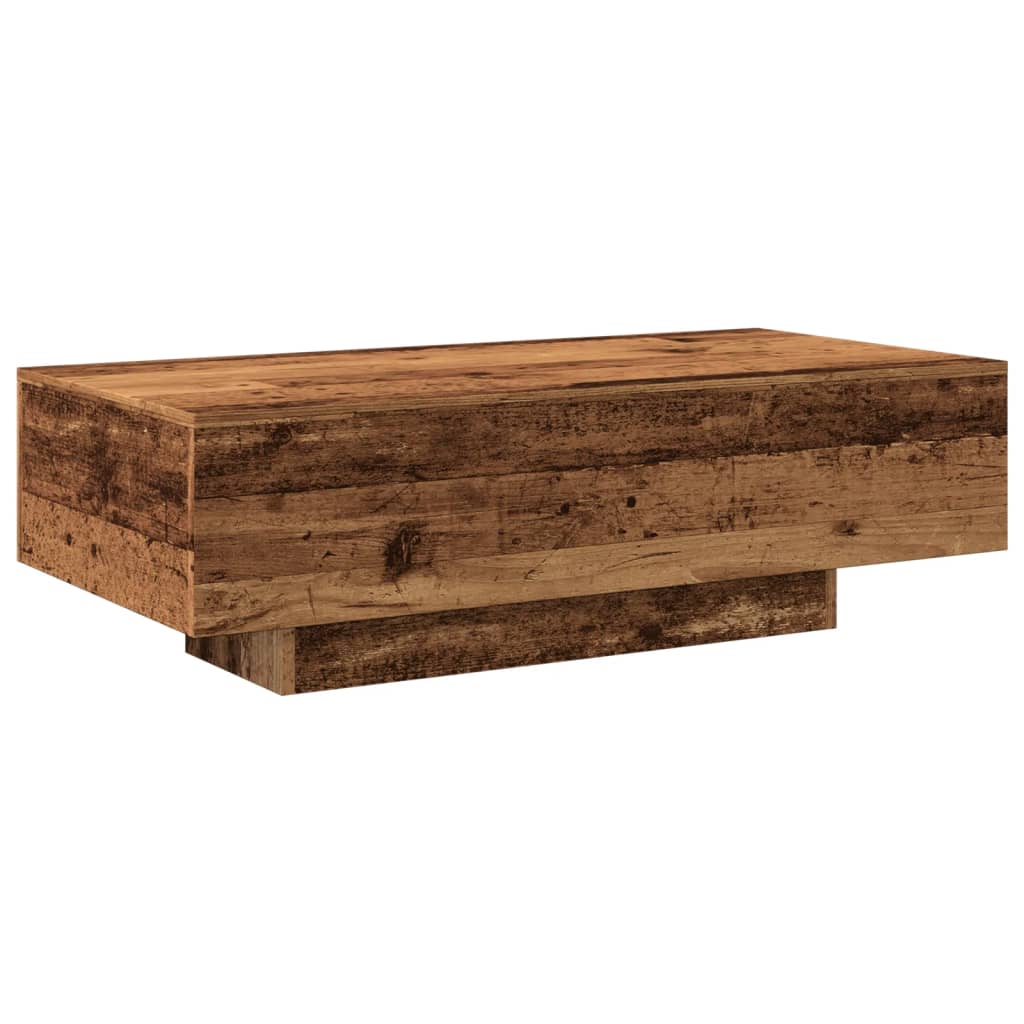 vidaXL Mesa de centro madera de ingeniería envejecida 100x49,5x31 cm