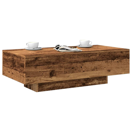 vidaXL Mesa de centro madera de ingeniería envejecida 100x49,5x31 cm