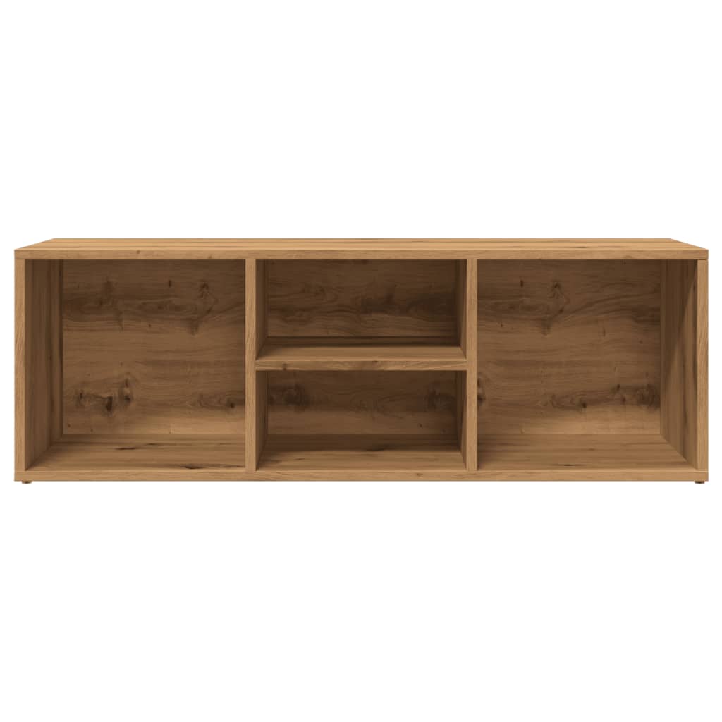 vidaXL Banco zapatero madera ingeniería roble artisan 105x35x35 cm