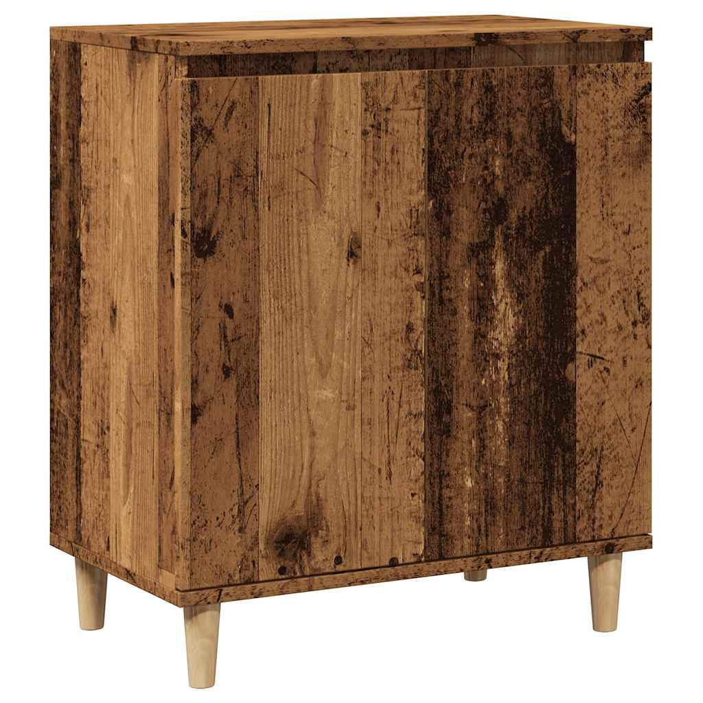 vidaXL Aparador de madera contrachapada envejecida 60x35x70 cm