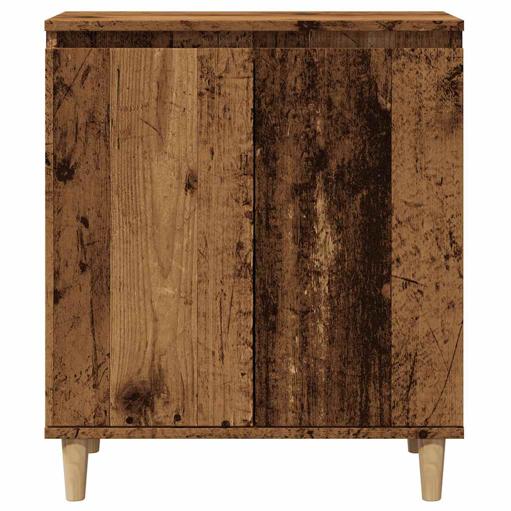 vidaXL Aparador de madera contrachapada envejecida 60x35x70 cm