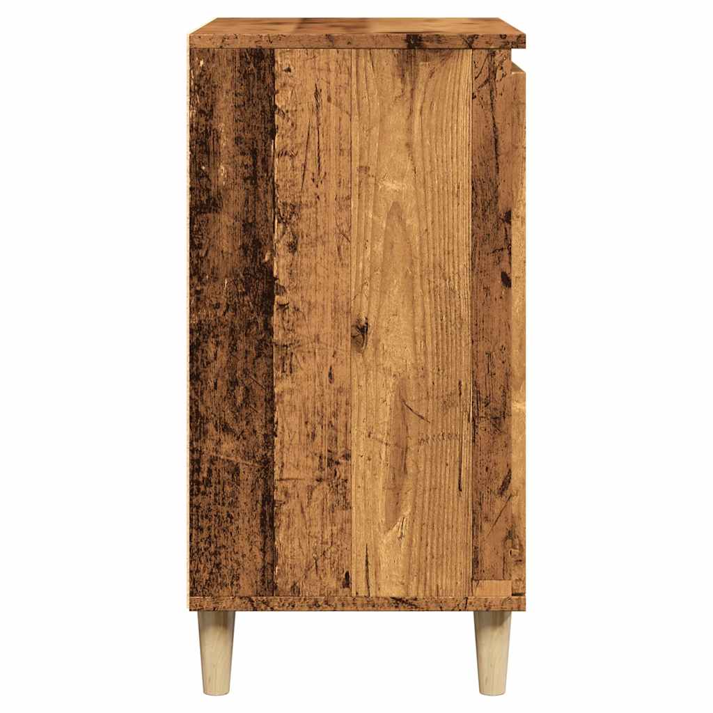 vidaXL Aparador de madera contrachapada envejecida 60x35x70 cm