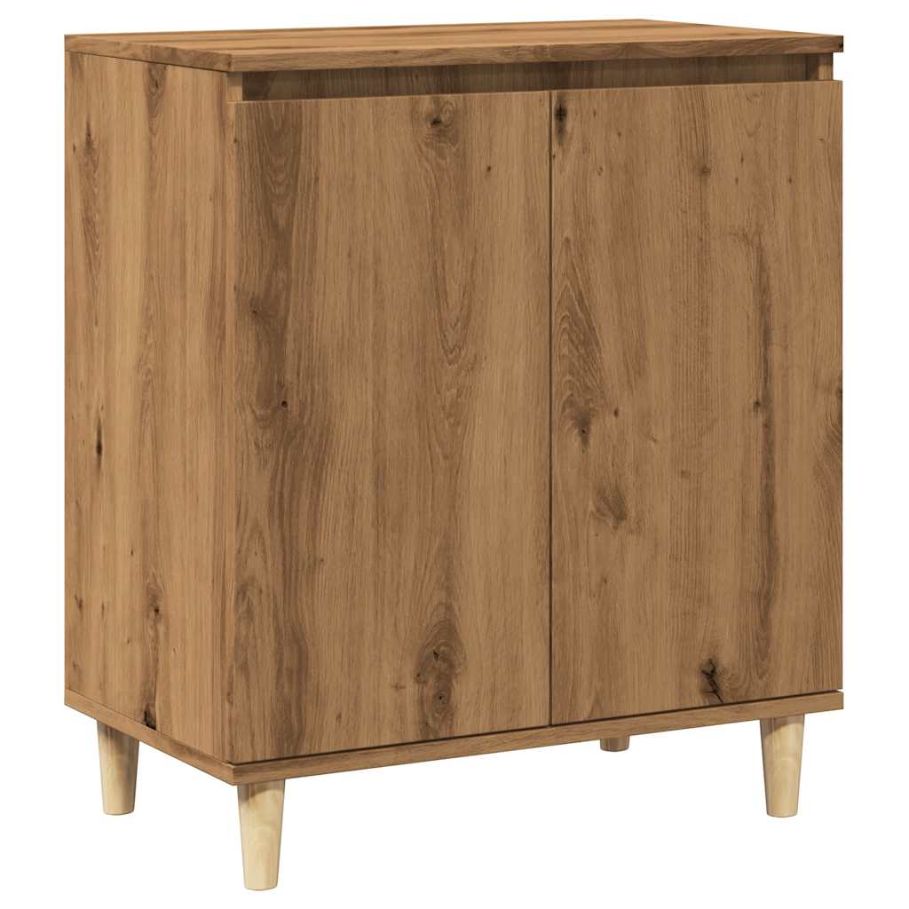 vidaXL Aparador madera contrachapada roble artisian 60x35x70 cm