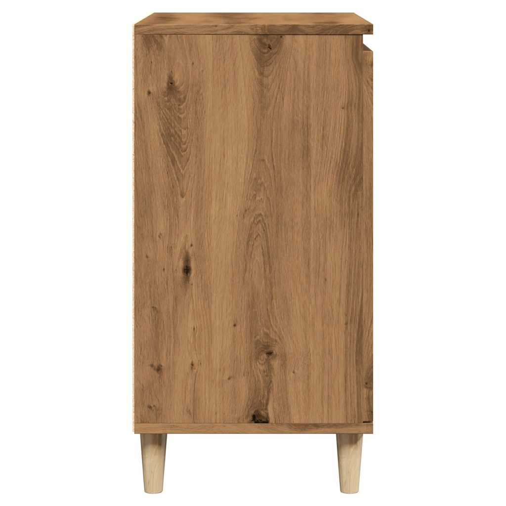 vidaXL Aparador madera contrachapada roble artisian 60x35x70 cm