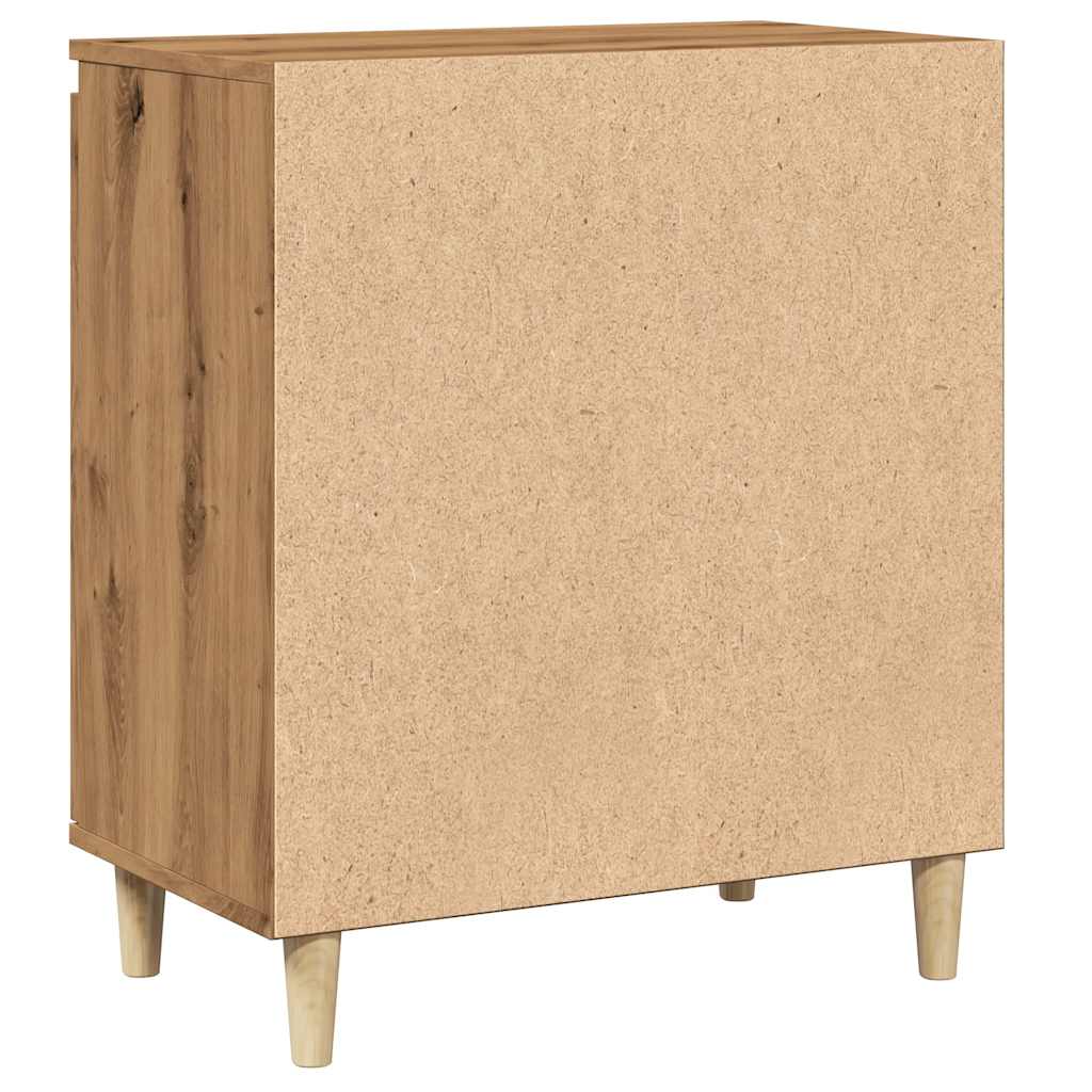 vidaXL Aparador madera contrachapada roble artisian 60x35x70 cm