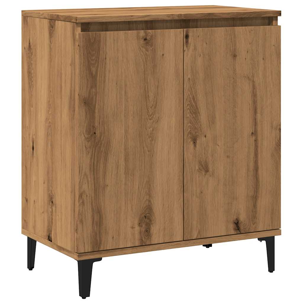 vidaXL Aparador madera contrachapada roble artisian 60x35x70 cm