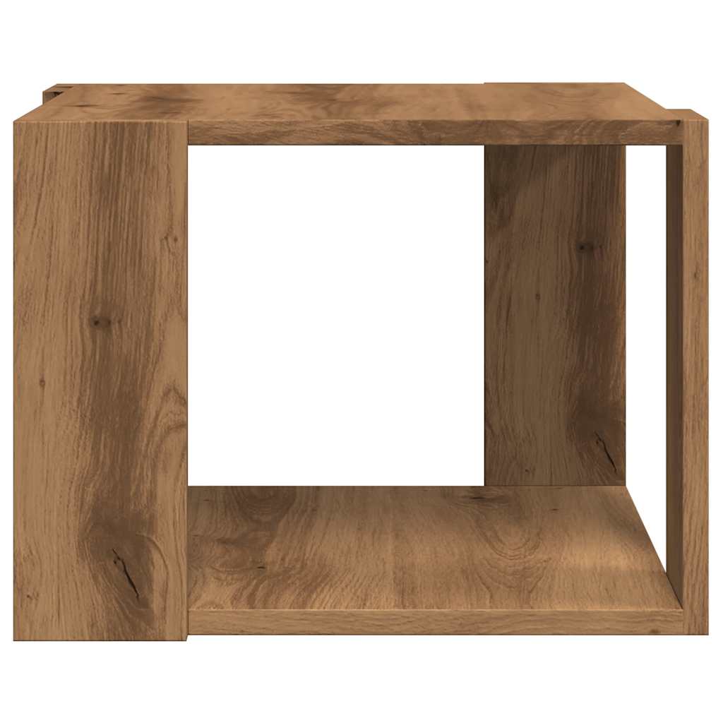 vidaXL Mesa de centro madera de ingeniería roble artisan 40x40x30 cm