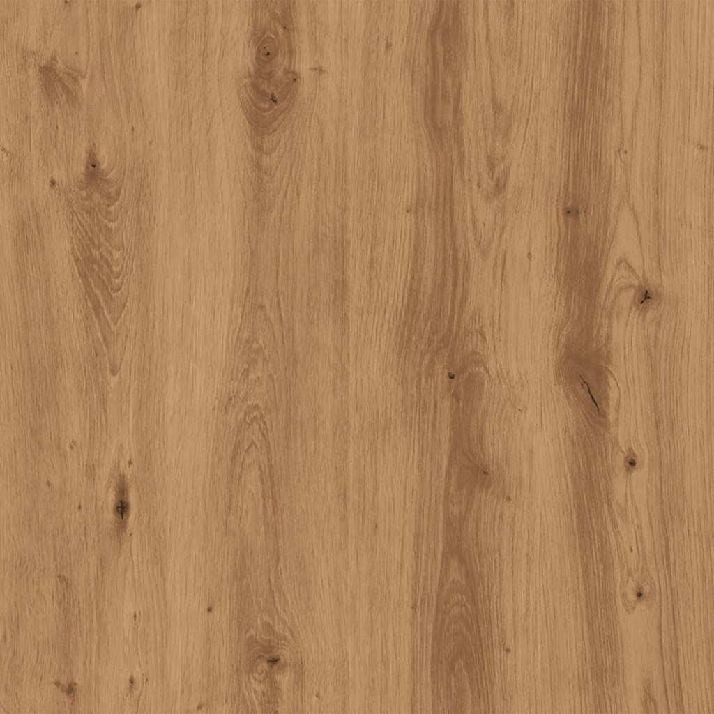 vidaXL Mesa auxiliar madera contrachapada roble artisian 50x26x50 cm