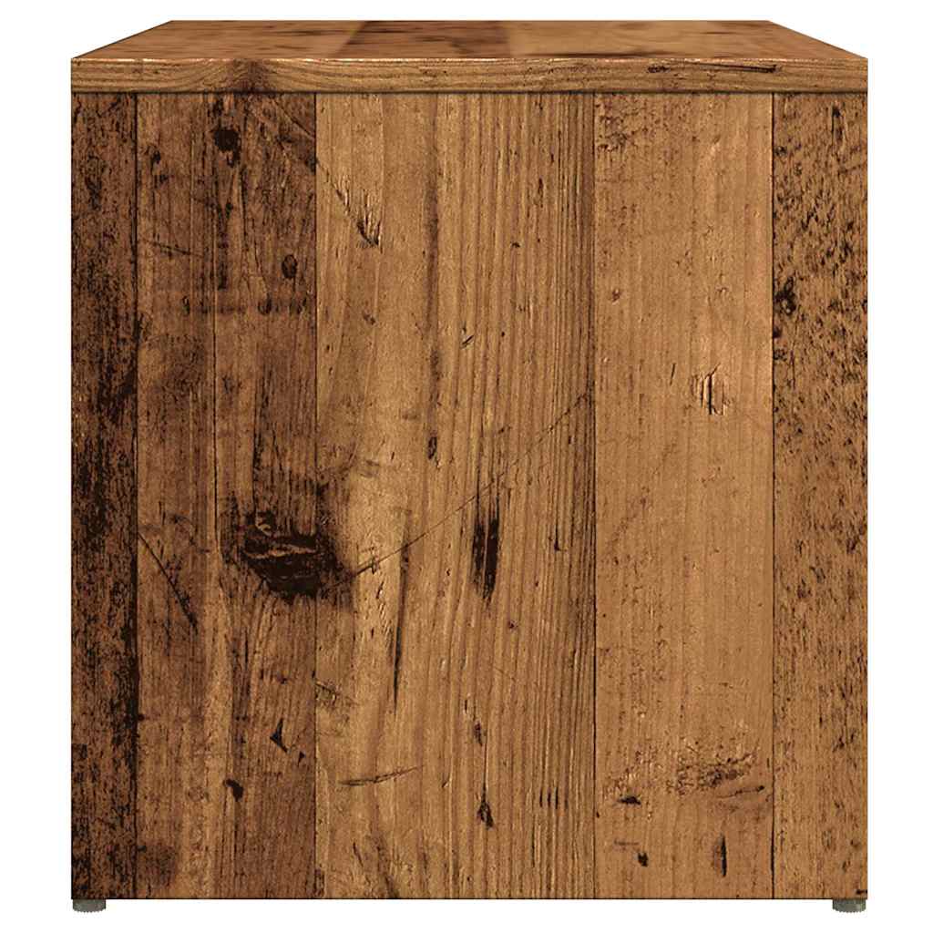 vidaXL Mesa auxiliar de madera contrachapada envejecida 59x36x38 cm