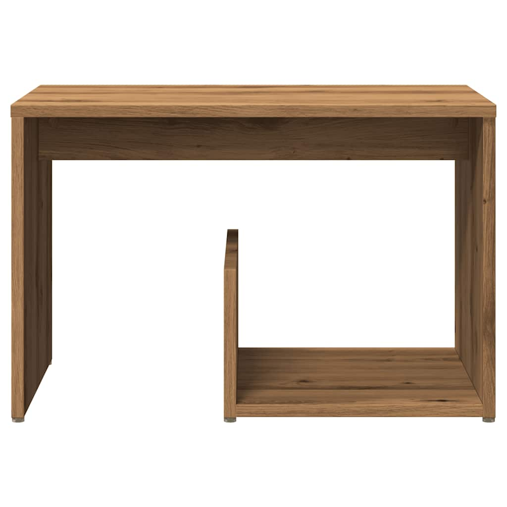 vidaXL Mesa auxiliar de madera de ingeniería roble artisan 59x36x38 cm