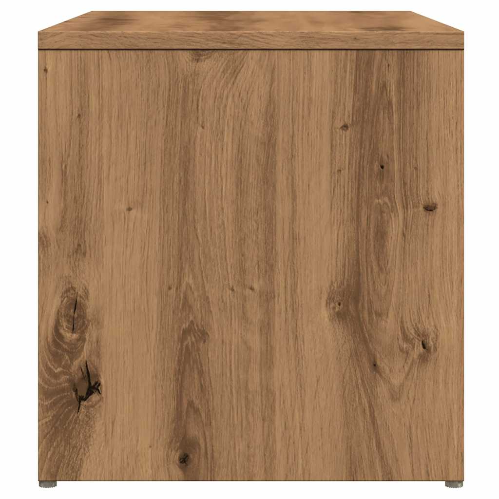 vidaXL Mesa auxiliar de madera de ingeniería roble artisan 59x36x38 cm