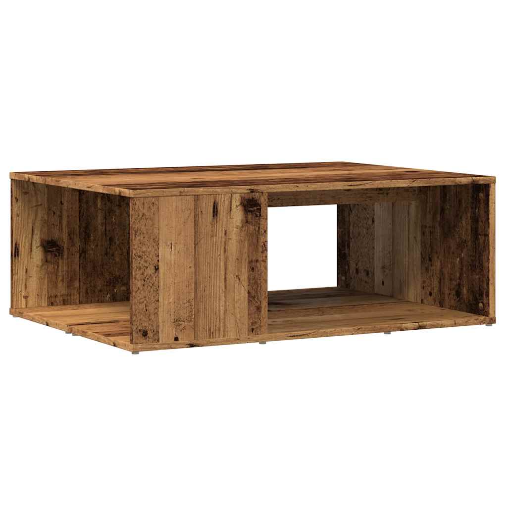 vidaXL Mesa de centro madera de ingeniería envejecida 90x67x33 cm