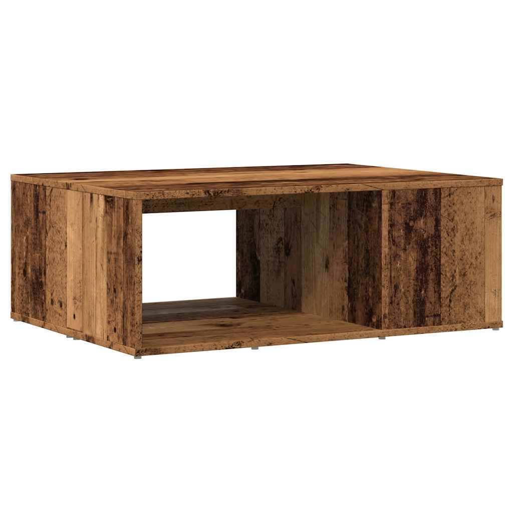 vidaXL Mesa de centro madera de ingeniería envejecida 90x67x33 cm