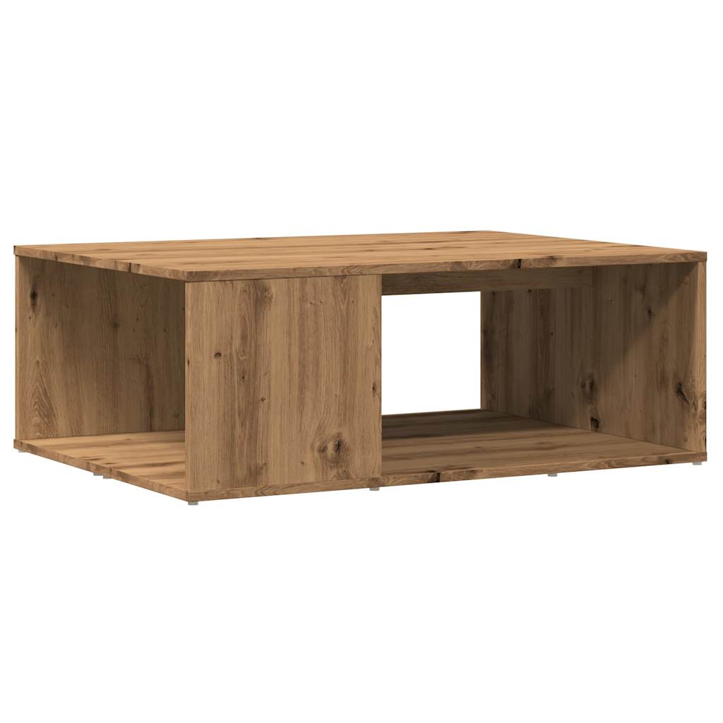 vidaXL Mesa de centro madera de ingeniería roble artisan 90x67x33 cm