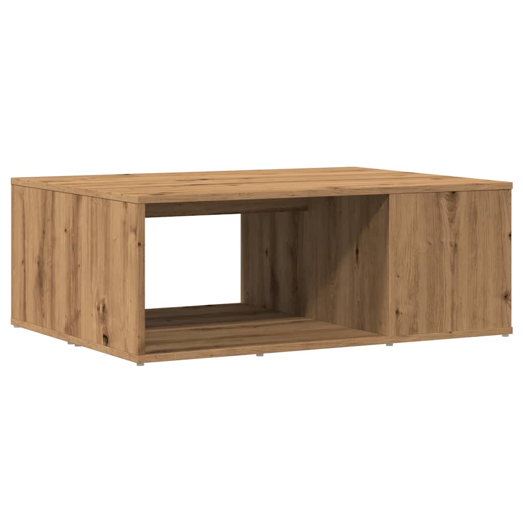 vidaXL Mesa de centro madera de ingeniería roble artisan 90x67x33 cm