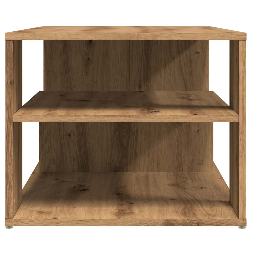 vidaXL Mesa de centro madera contrachapada roble artisan 100x50x40 cm