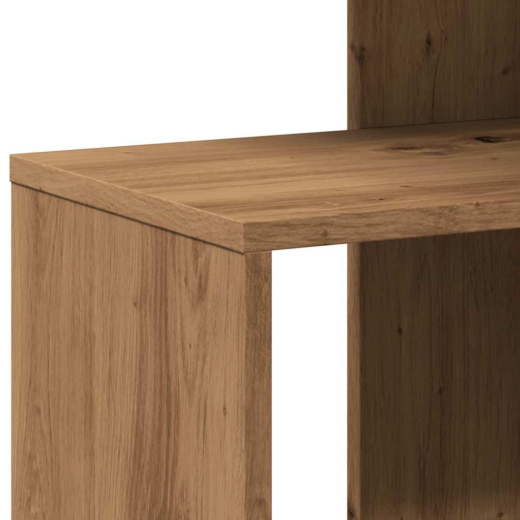 vidaXL Mesa auxiliar de madera contrachapada roble artisan 36x30x56 cm