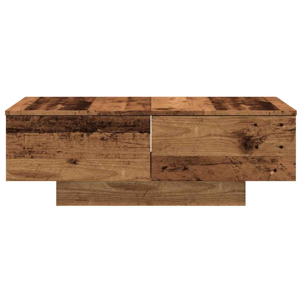 vidaXL Mesa de centro madera ingeniería madera envejecida 90x60x31 cm