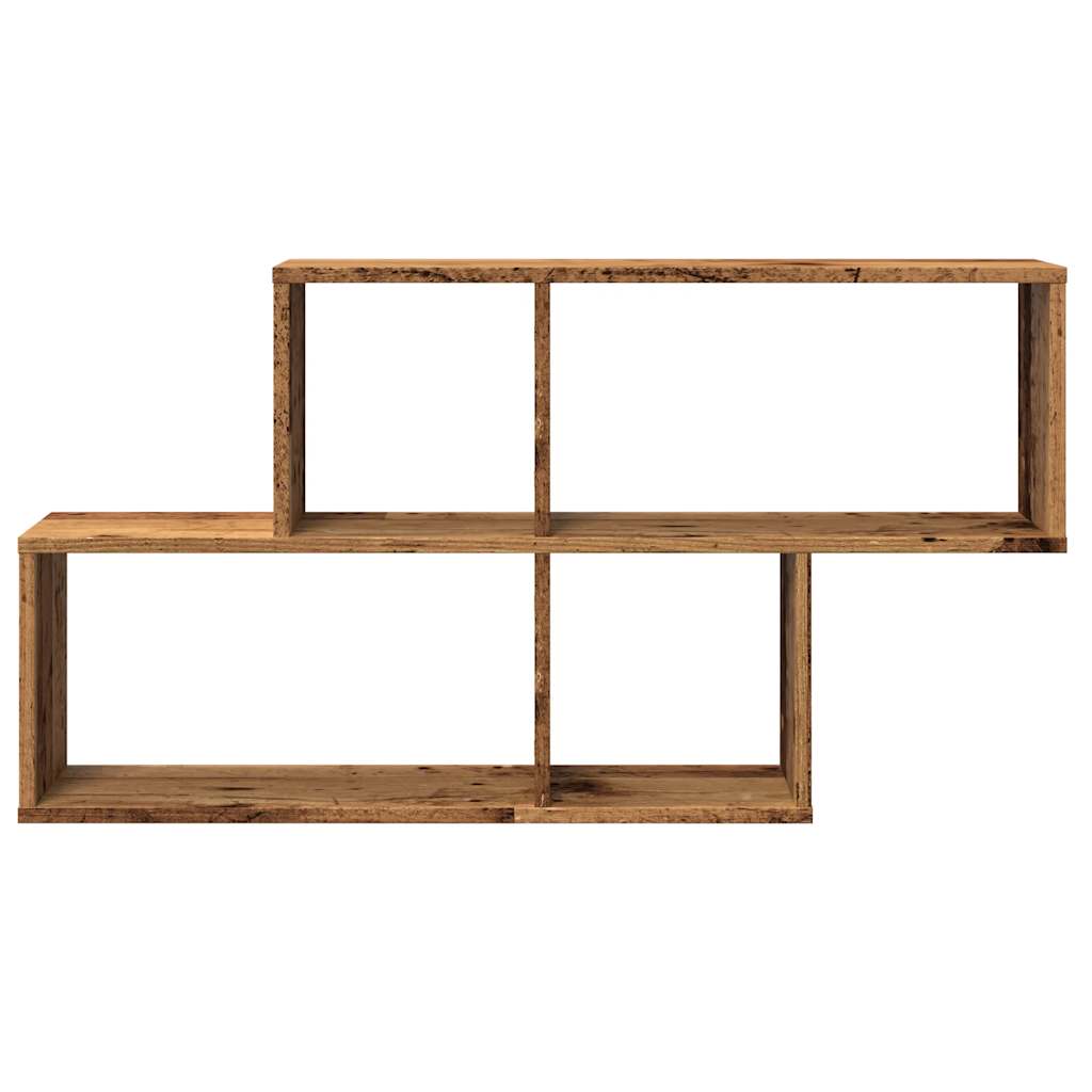 vidaXL Estante de pared madera de ingeniería envejecida 100x18x53 cm