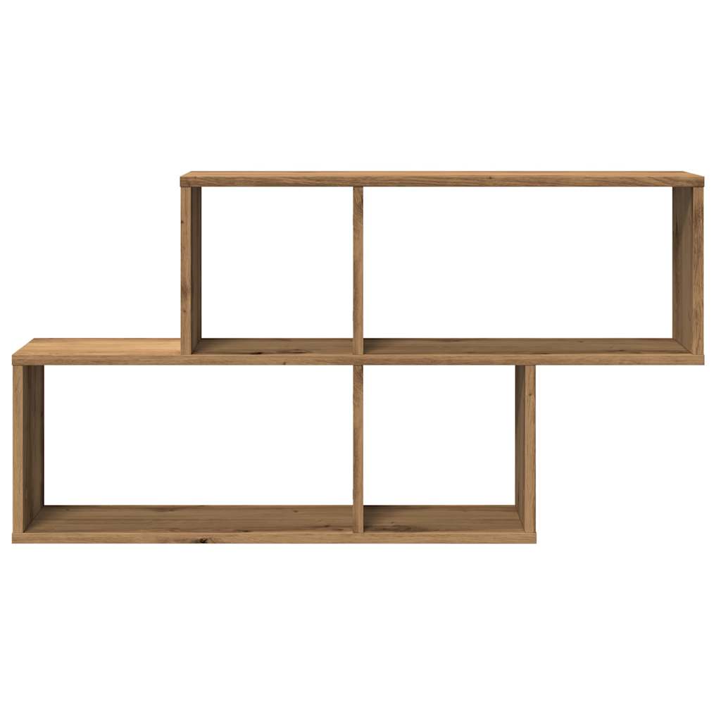 vidaXL Estante de pared madera ingeniería roble artisian 100x18x53 cm