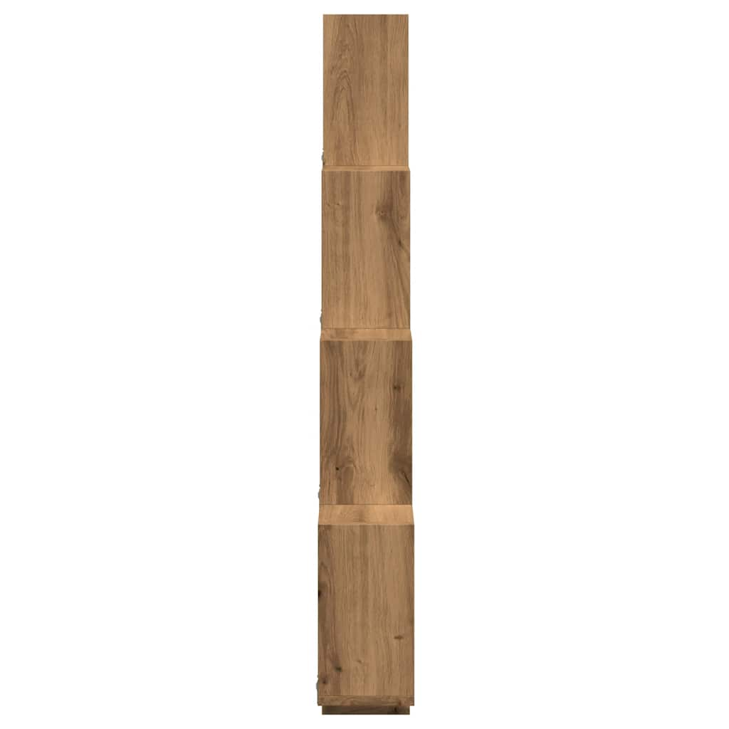 vidaXL Estante cubo de pared madera ingeniería roble 90x15x119,5 cm