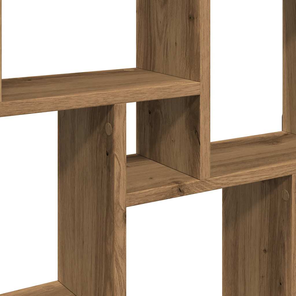 vidaXL Estante cubo de pared madera ingeniería roble 90x15x119,5 cm