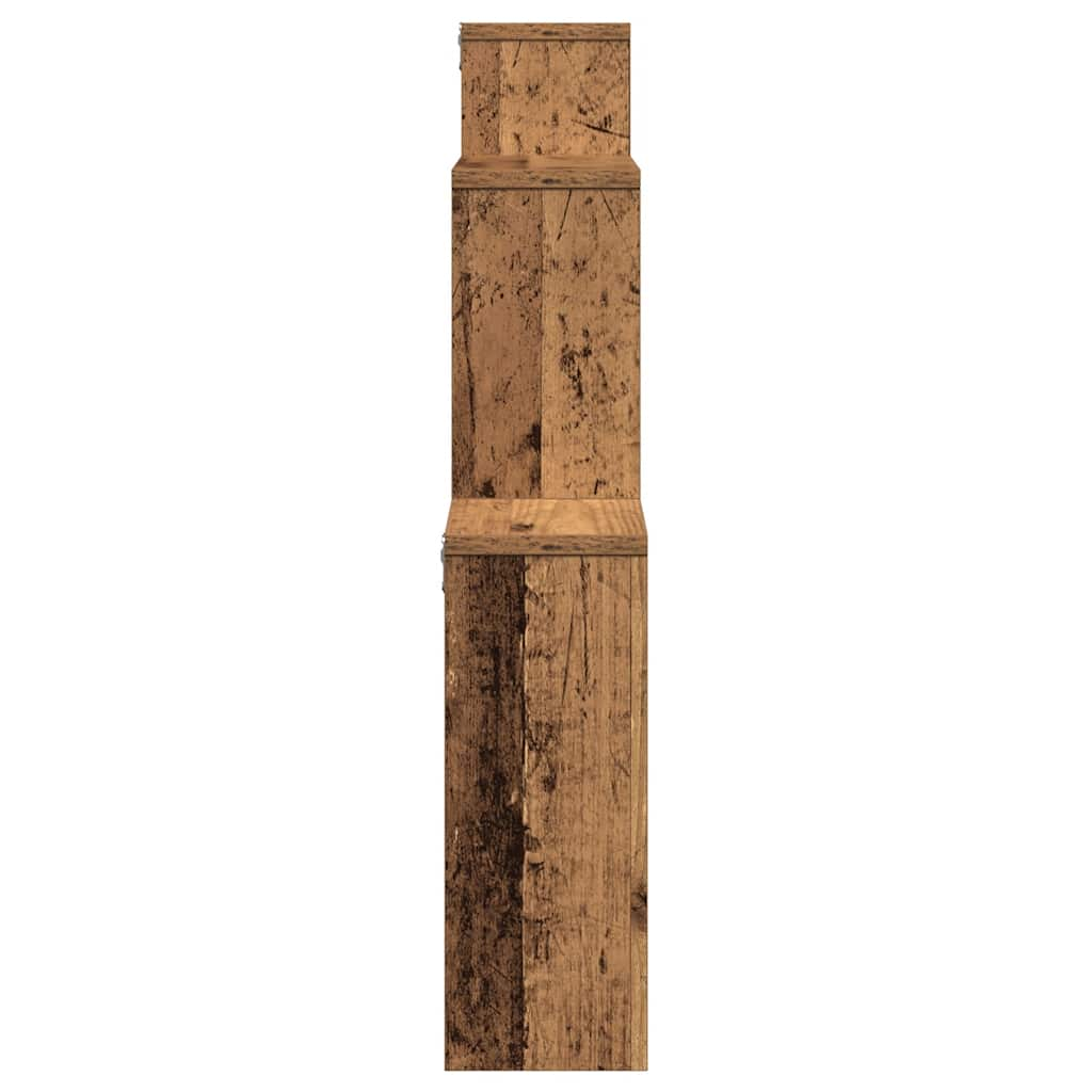 vidaXL Estante de pared madera ingeniería envejecida 80x15x78,5 cm