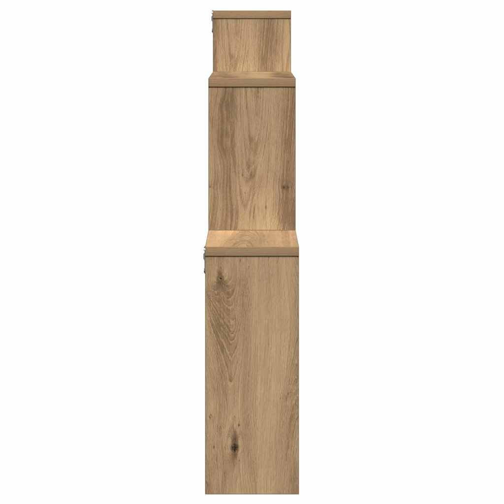 vidaXL Estante de pared madera ingeniería roble artisian 80x15x78,5 cm