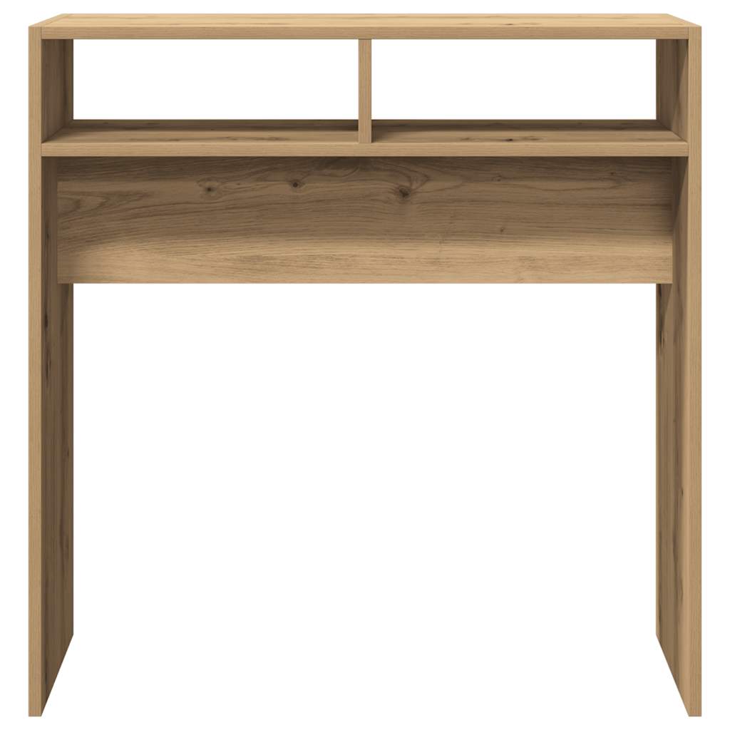 vidaXL Mesa consola madera de ingeniería roble artesanal 78x30x80 cm