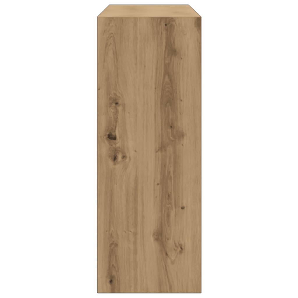 vidaXL Mesa consola madera de ingeniería roble artesanal 78x30x80 cm