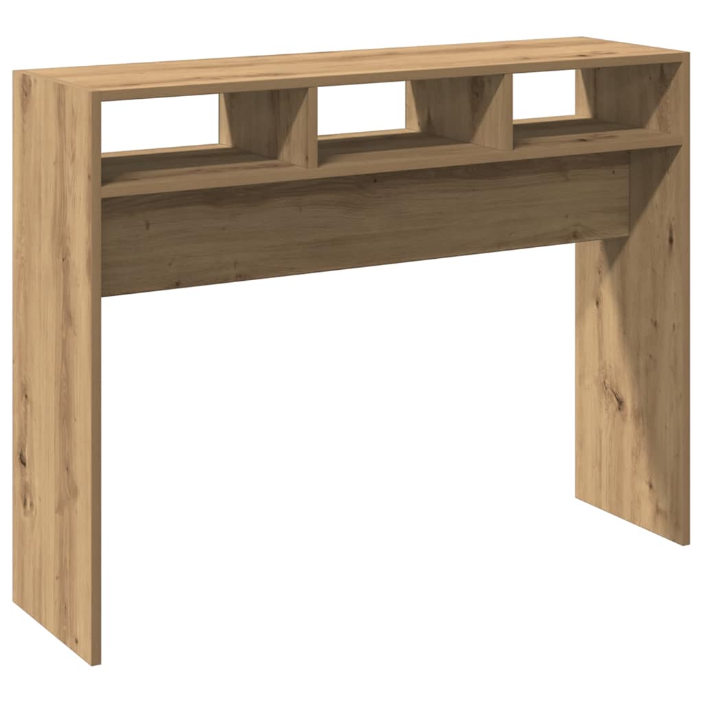 vidaXL Mesa consola madera de ingeniería roble artesanal 105x30x80 cm