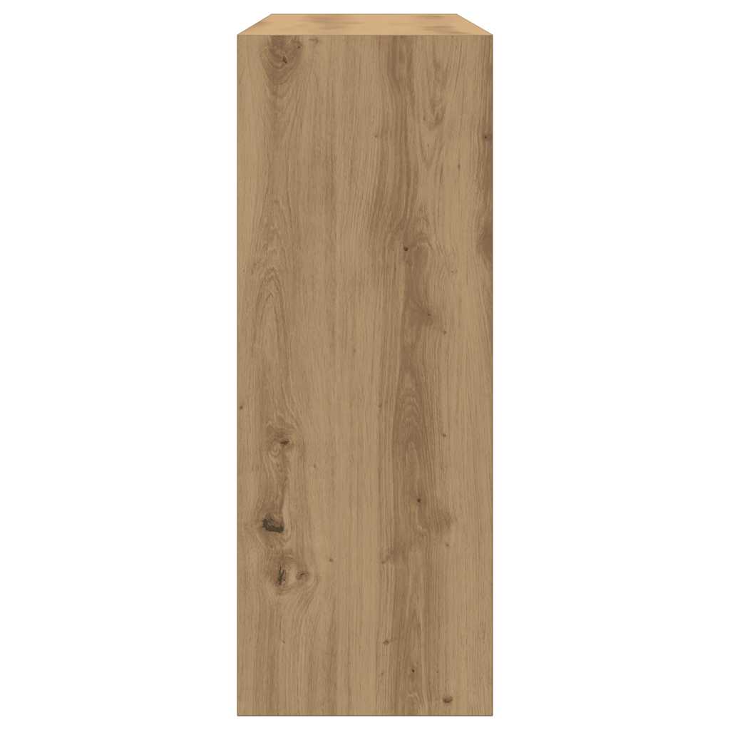 vidaXL Mesa consola madera de ingeniería roble artesanal 105x30x80 cm