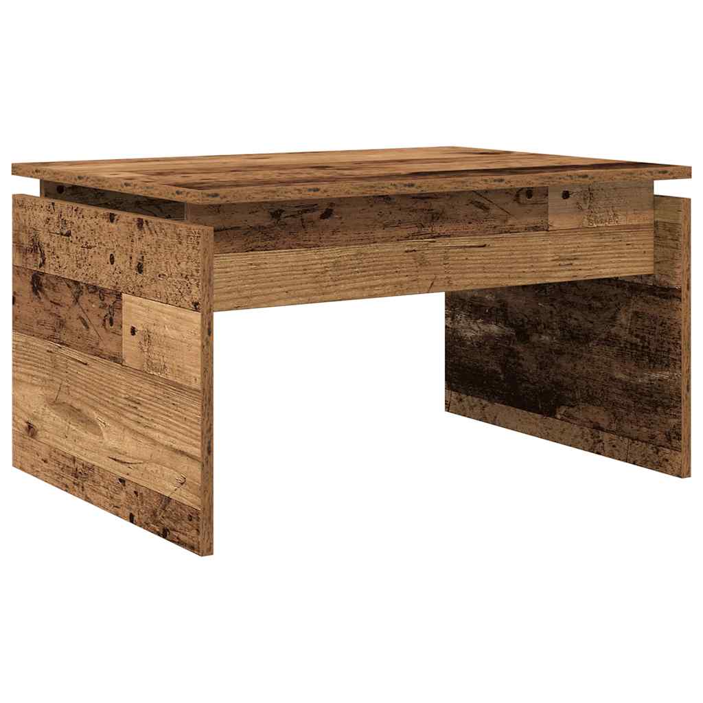 vidaXL Mesa de centro madera contrachapada madera vieja 68x50x38 cm