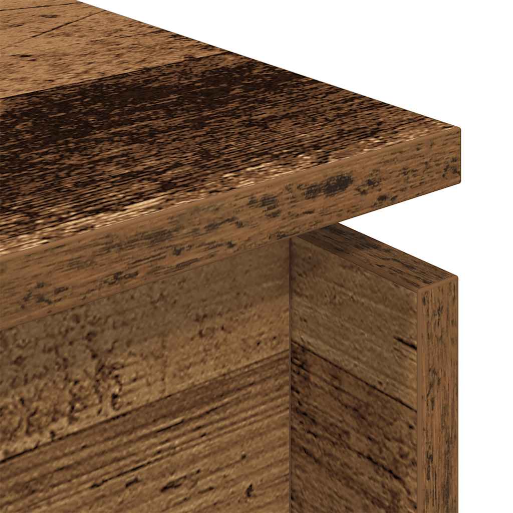 vidaXL Mesa de centro madera contrachapada madera vieja 68x50x38 cm