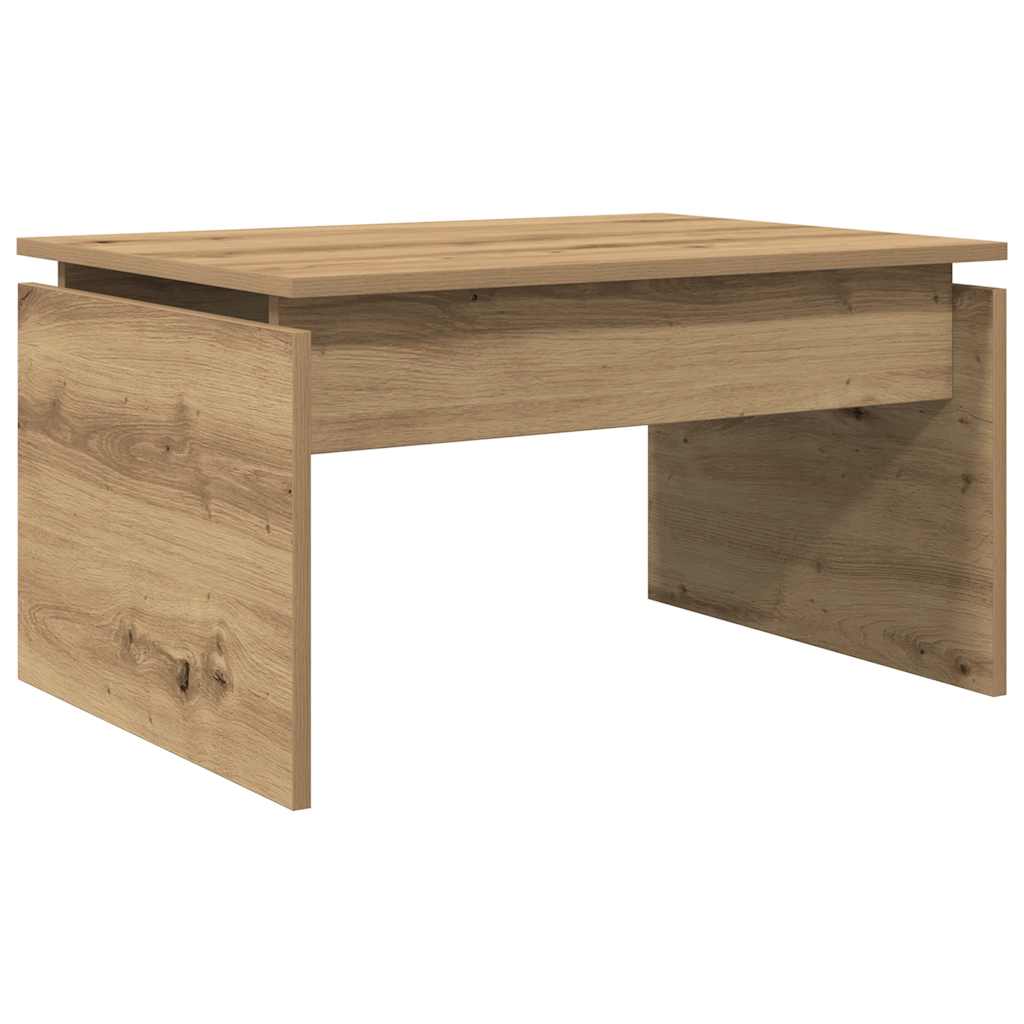 vidaXL Mesa de centro madera de ingeniería roble artisan 68x50x38 cm