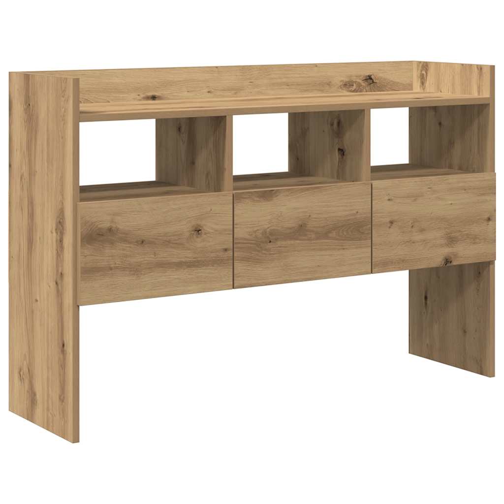 vidaXL Aparador madera contrachapada roble artisian 105x30x70 cm