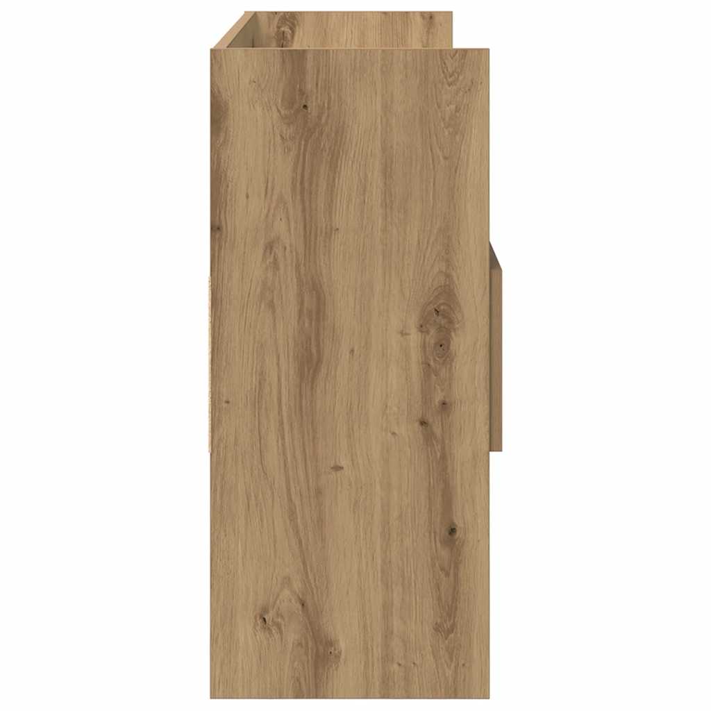 vidaXL Aparador madera contrachapada roble artisian 105x30x70 cm