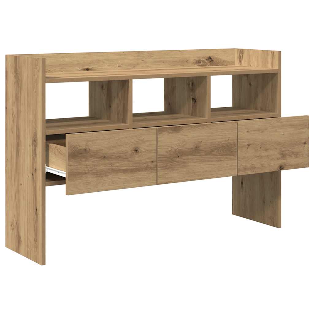 vidaXL Aparador madera contrachapada roble artisian 105x30x70 cm