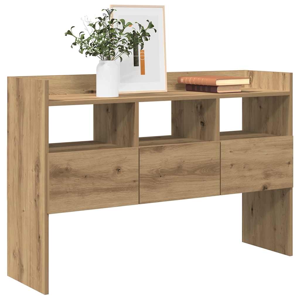 vidaXL Aparador madera contrachapada roble artisian 105x30x70 cm