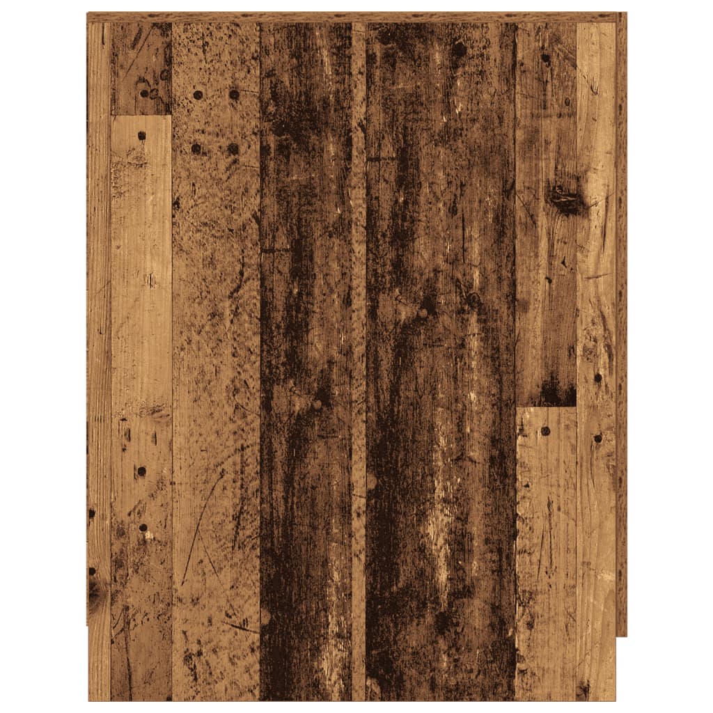 vidaXL Armario de lavadora madera envejecida 70,5x71,5x91,5 cm