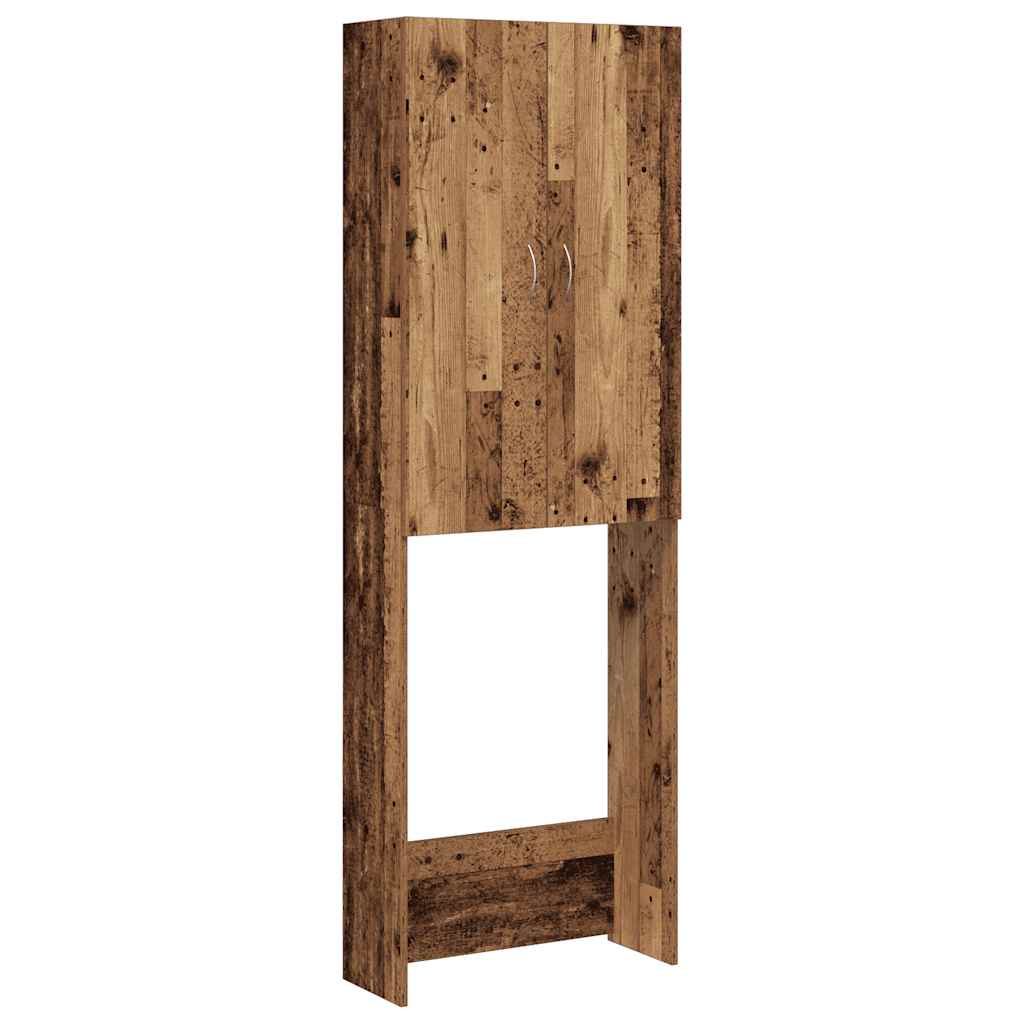 vidaXL Armario de lavadora madera envejecida 64x25,5x190 cm