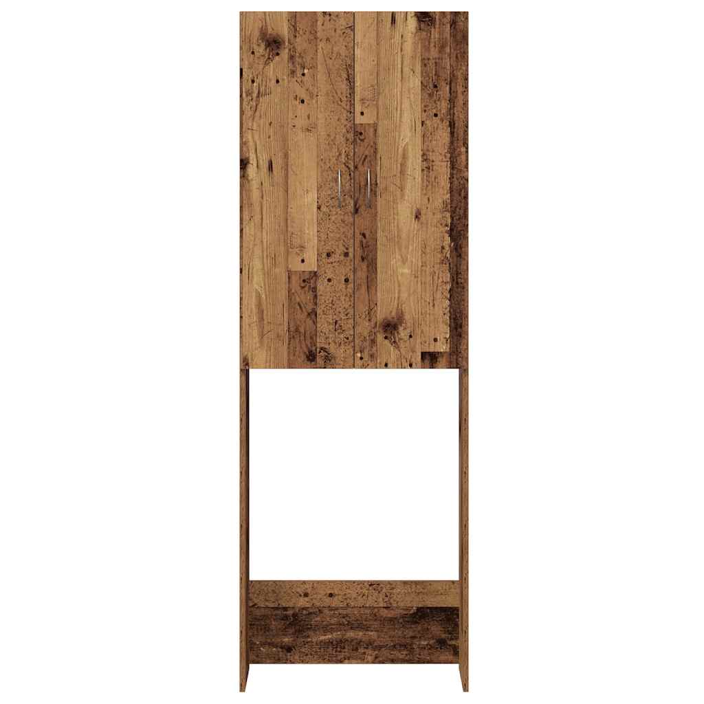 vidaXL Armario de lavadora madera envejecida 64x25,5x190 cm