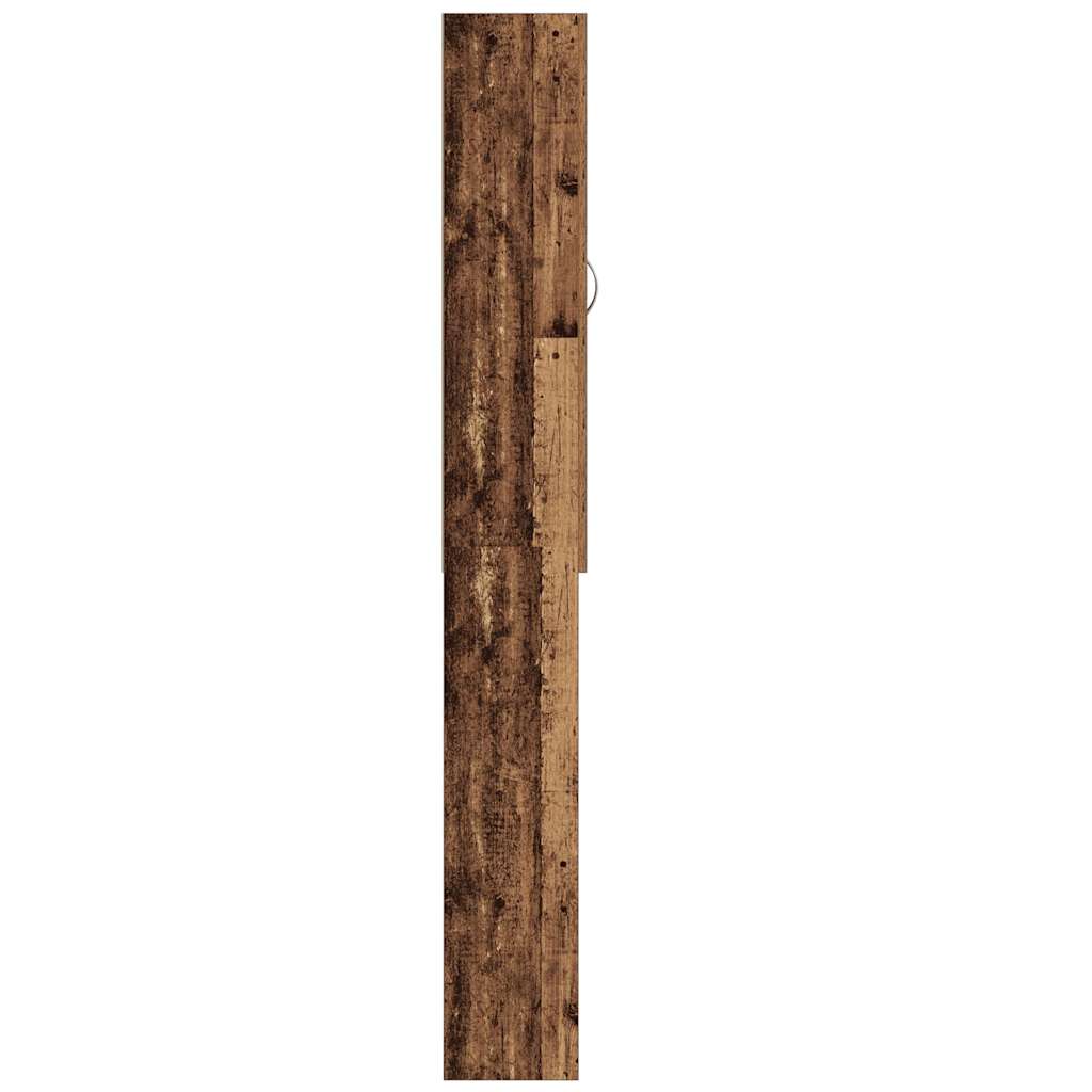 vidaXL Armario de lavadora madera envejecida 64x25,5x190 cm