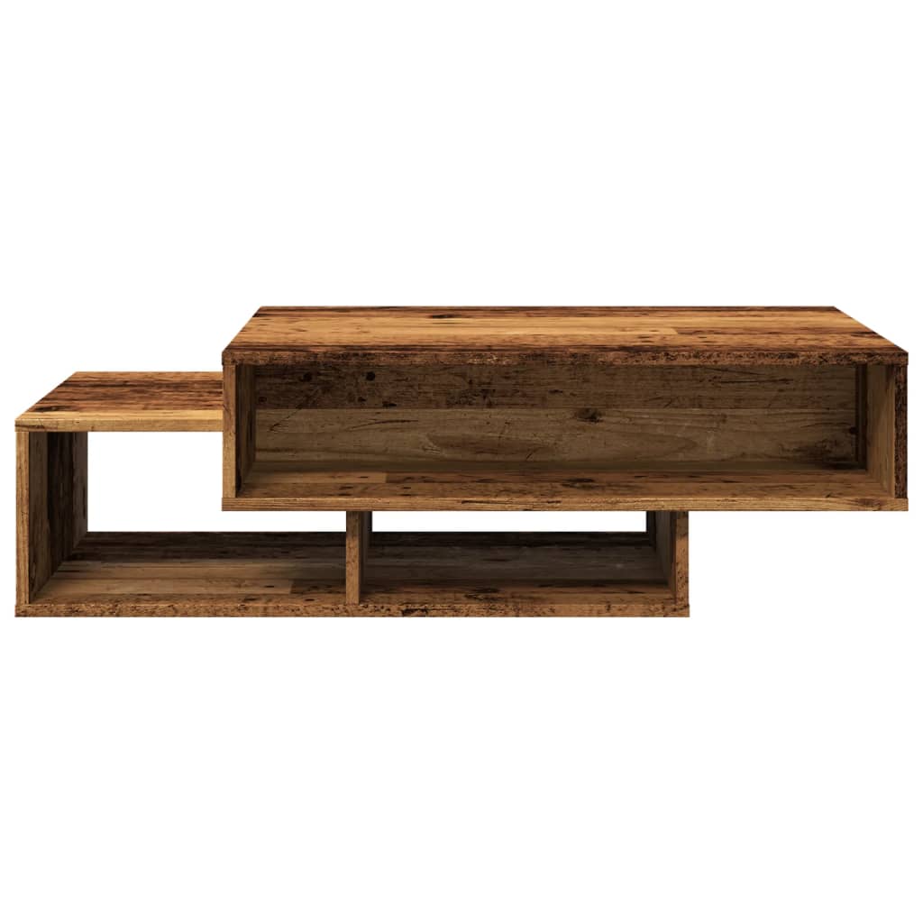 vidaXL Mesa de centro madera de ingeniería envejecida 105x55x32 cm